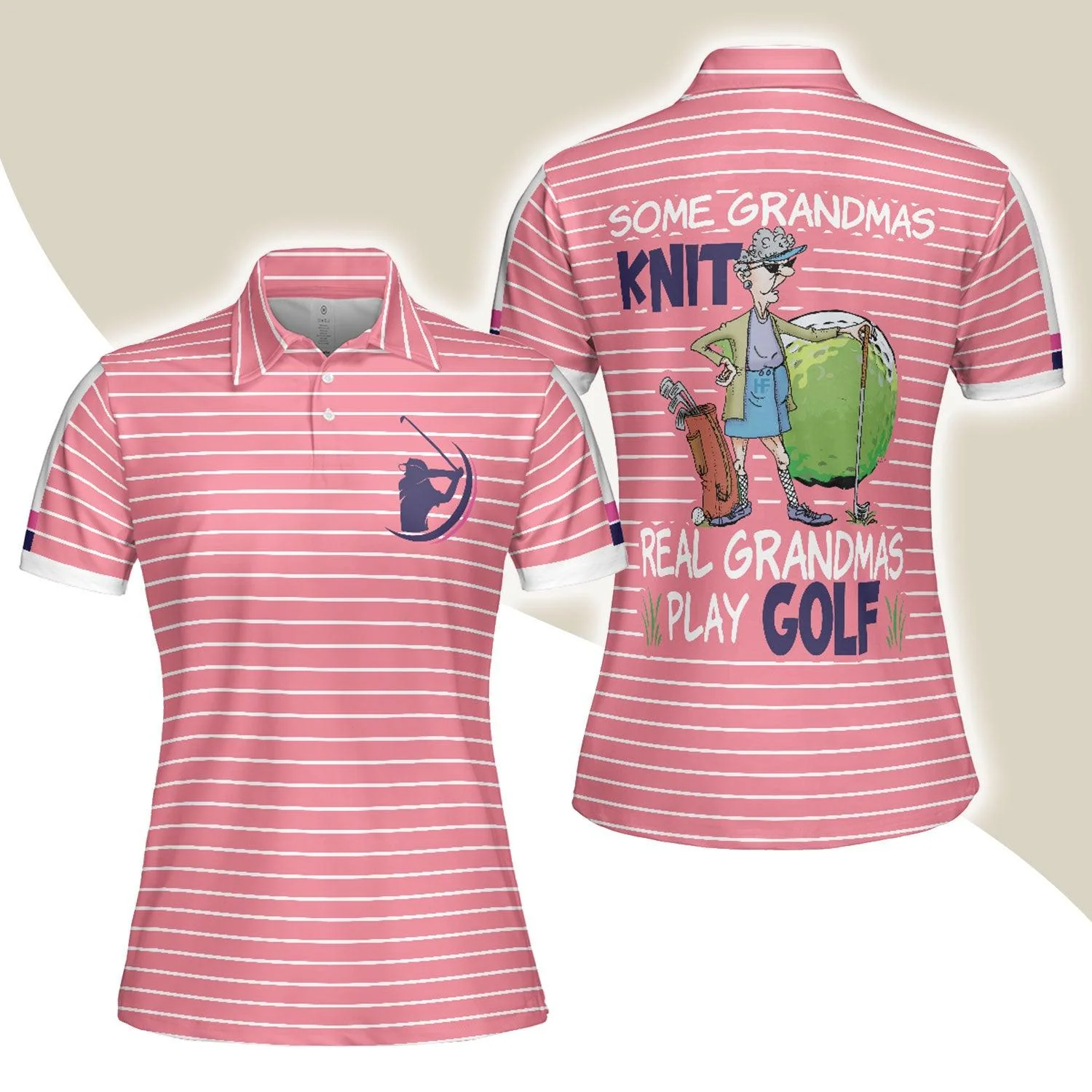 Funny Golf Women Polo Shirt, Some Grandmas Play Golf, Old Lady Play Golf Women Polo Shirts - Perfect Gift For Ladies, Golfers, Golf Lovers