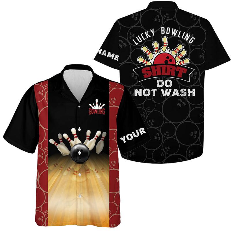 Funny Vintage Bowling Custom Name Hawaiian Shirt, Lucky Bowling Shirt Do Not Wash Personalized Hawaiian Shirts For Men Women, Team, Bowling Lovers