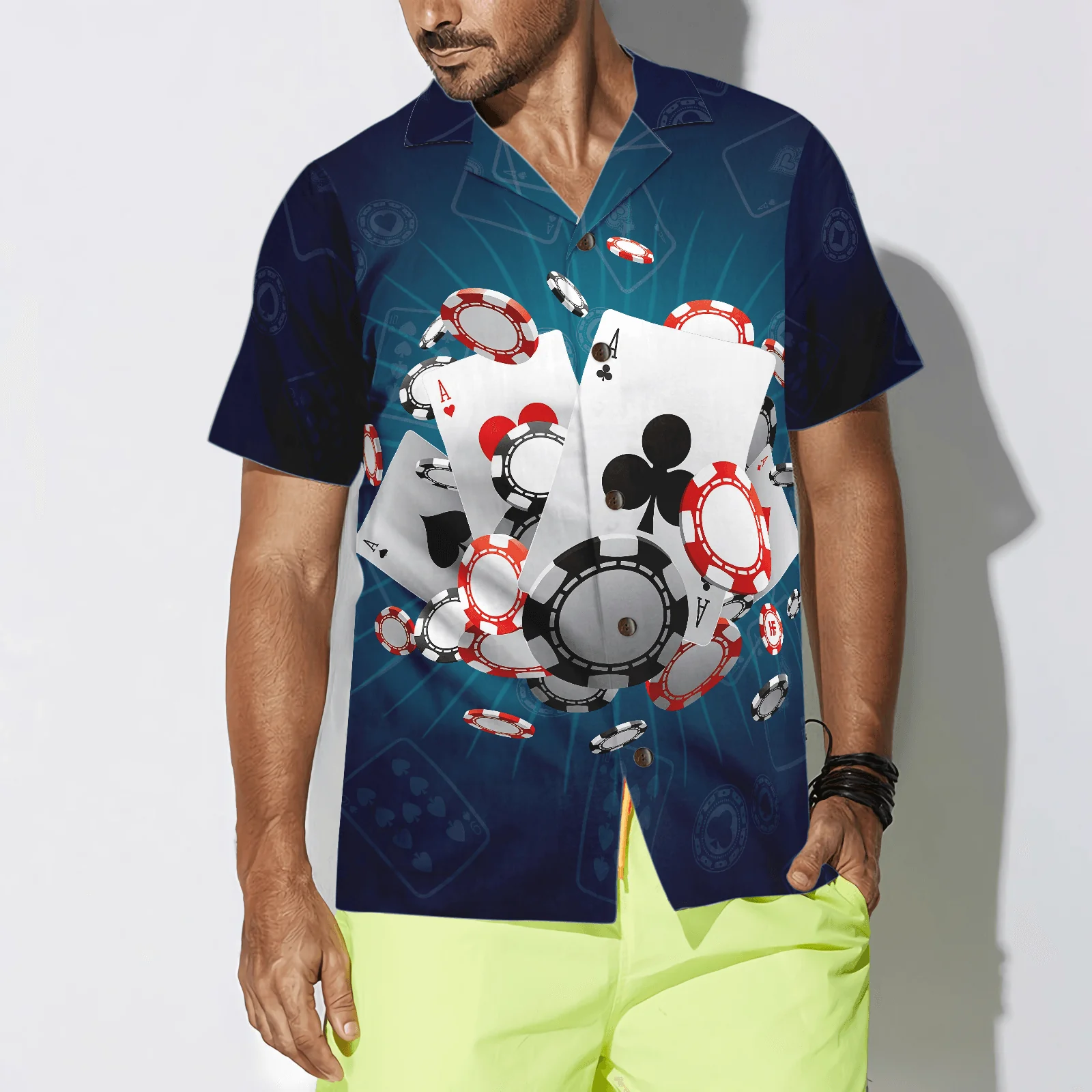 Gambling Hawaiian Shirt, If You Can't Beat Them Bluff Them, Colorful Summer Aloha Shirt For Men Women, Gift For Friend, Family, Boyfriend - Image 4