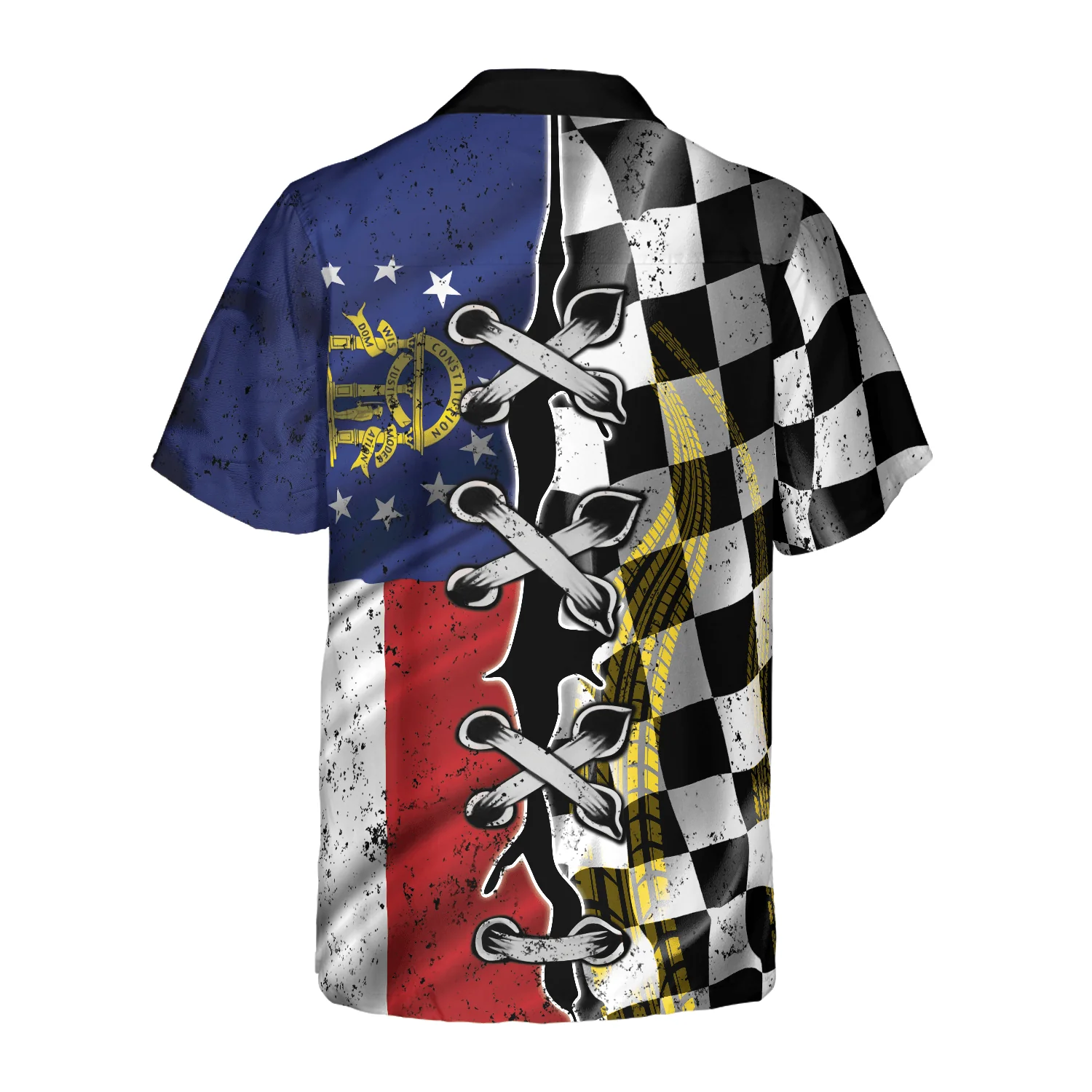 German Racing Flag Pattern With Centaurea Cyanus Hawaiian Shirt, Colorful Summer Aloha Shirts For Men Women, Perfect Gift For Husband, Wife, Friend - Image 4