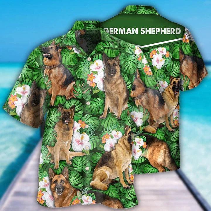 German Shepherd Aloha Hawaii Shirt - Dog Lover Tropical Life Cool Style Hawaiian Shirt For Summer - Perfect Gift For Dog Lovers, Friend, Family