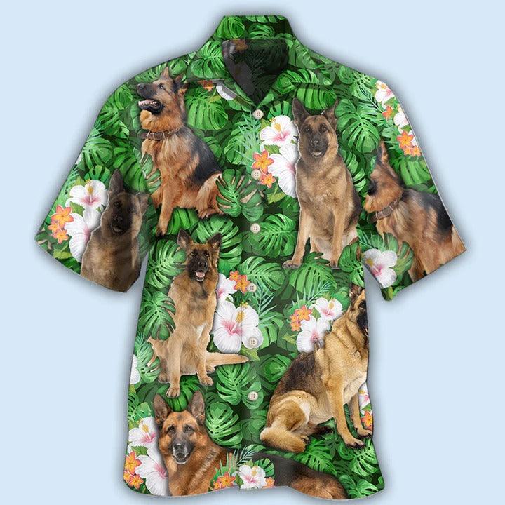 German Shepherd Aloha Hawaii Shirt - Dog Lover Tropical Life Cool Style Hawaiian Shirt For Summer - Perfect Gift For Dog Lovers, Friend, Family - Image 2