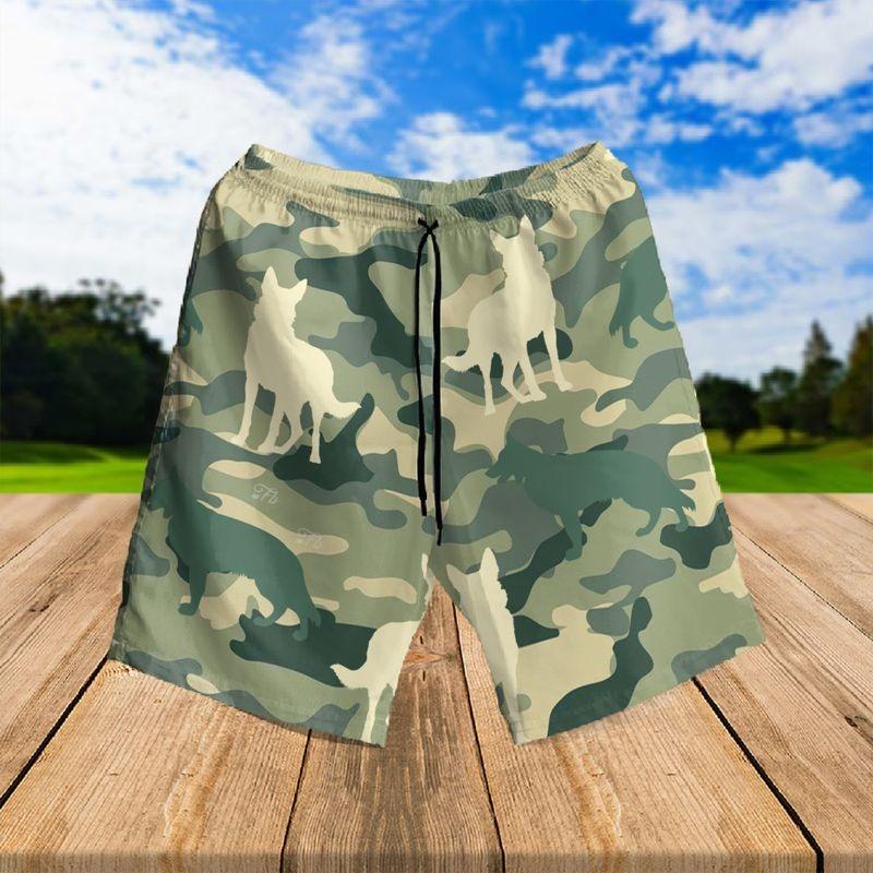 German Shepherd Aloha Hawaiian Shirt - US Flag Hawaiian Shirt, German Shepherd Dogfather Camo Hawaiian Shirt - Perfect Gift For Men & Women, Dog Lover - Image 2