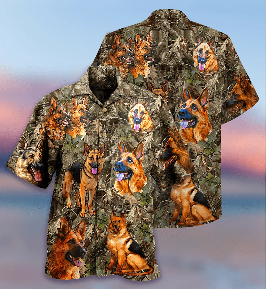 German Shepherd Hawaiian Shirt, Dog Hunting Aloha Hawaiian Shirt For Summer, Gift For Men Women, Dog Lover, Friends - Image 2