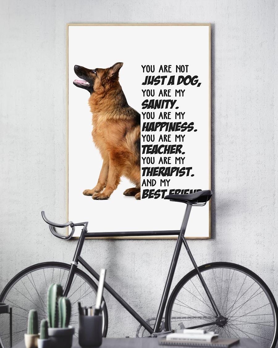 German Shepherd Portrait Canvas - You Are Not Just A Dog Premium Wrapped Canvas - Perfect Gift For Dog Lover, German Shepherd Lover