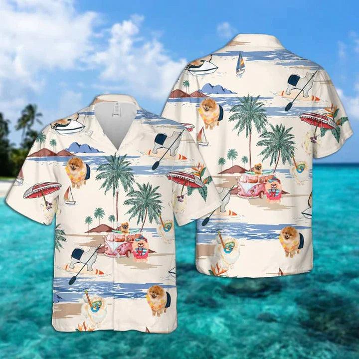 German Spitz Hawaiian Shirt - German Spitz Summer Gift For Dog Lovers Hawaiian Shirt - Perfect Gift For Friend, Family