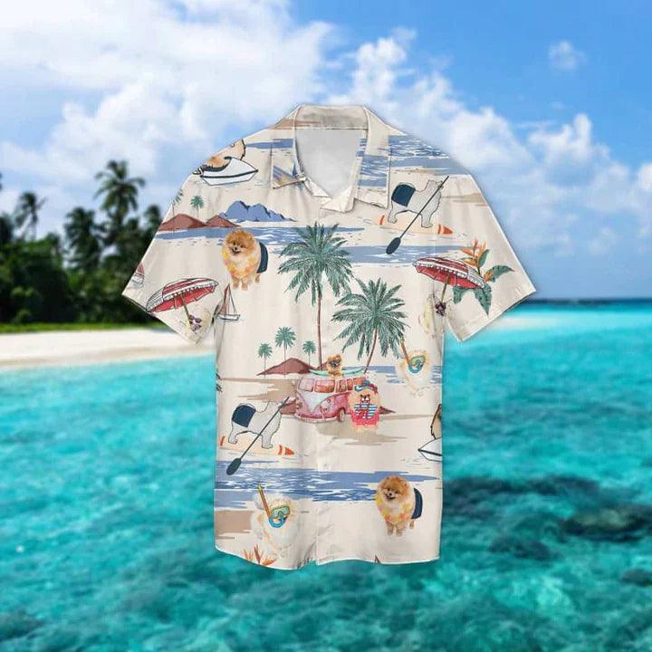 German Spitz Hawaiian Shirt - German Spitz Summer Gift For Dog Lovers Hawaiian Shirt - Perfect Gift For Friend, Family - Image 2