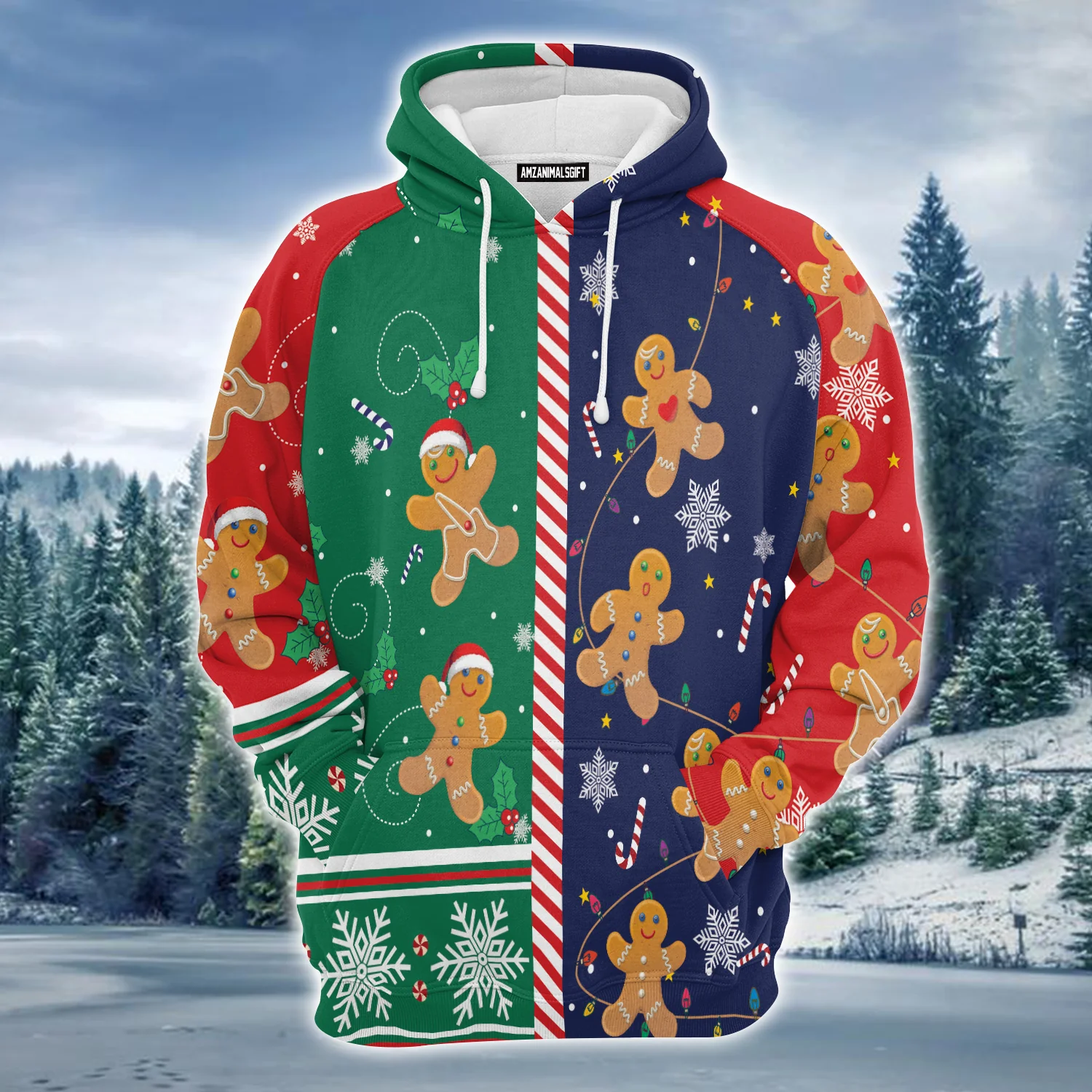 Gingerbread Christmas Cookies Premium Christmas Hoodie, Funny Christmas Unisex Hoodie For Men & Women - Perfect Gift For Christmas, Friends, Family