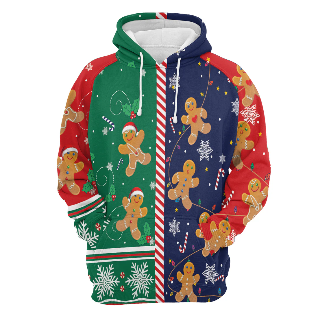Gingerbread Premium Christmas Hoodie, Gingerbread Christmas Unisex Hoodie For Men & Women - Perfect Gift For Christmas, Friends, Family - Image 4