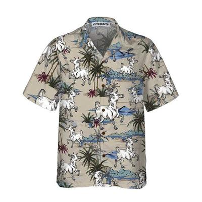 Goat Hawaiian Shirt, Goat Island Aloha Shirt For Men - Perfect Gift For Men, Husband, Boyfriend, Friend, Family - Image 2