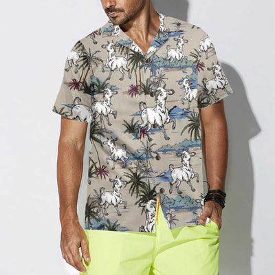 Goat Hawaiian Shirt, Goat Island Aloha Shirt For Men - Perfect Gift For Men, Husband, Boyfriend, Friend, Family - Image 4
