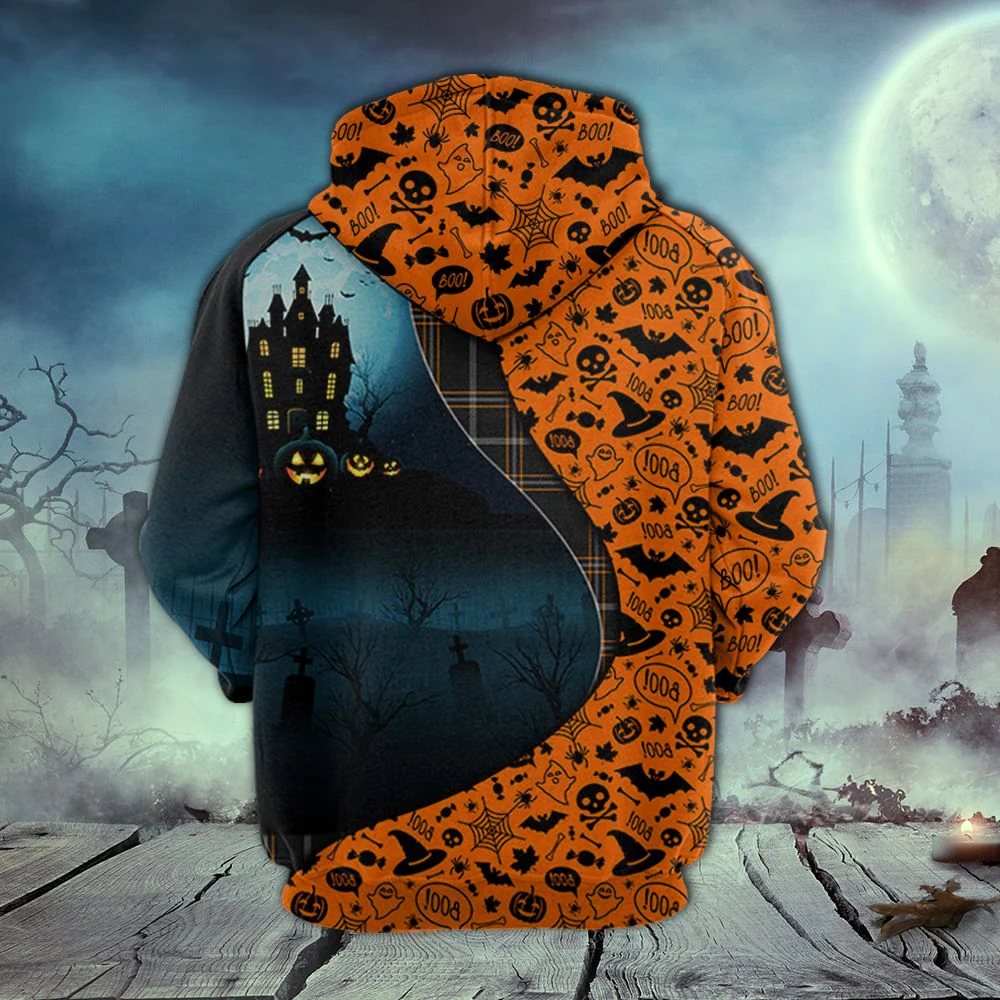 Golden Retriever And Halloween Pullover Premium Hoodie, Perfect Outfit For Men And Women On Christmas New Year Autumn Winter - Image 3