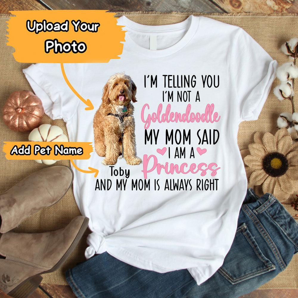Goldendoodle Unisex T Shirt Custom - Customize Name & Photo I'm Telling You I'm Not A Goldendoodle Personalized Unisex T Shirt - Gift For Dog Lovers, Friend, Family - Image 2