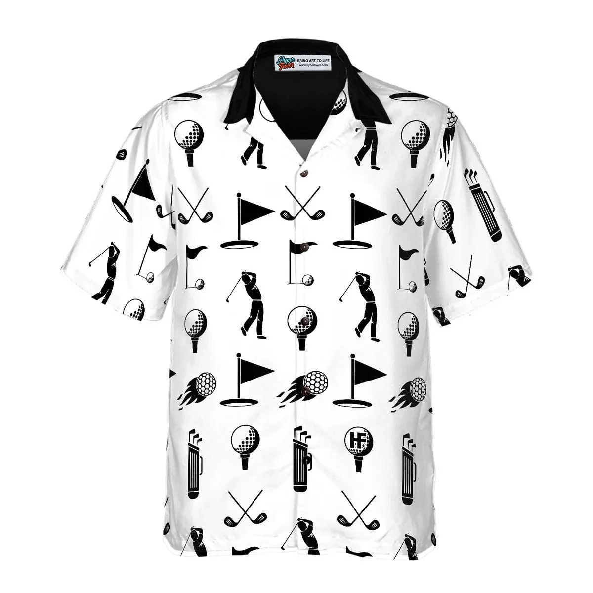 Golf Aloha Hawaiian Shirt, Golf Equipment Pattern Hawaiian Shirt, Golf Hawaiian Shirt For Summer - Perfect Gift For Men, Women, Golf Lover, Friend - Image 2