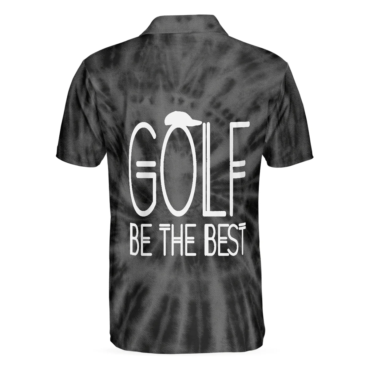 Men Golf Polo Shirt - Golf Be The Best, Black Tie Dye Men Polo Shirt - Perfect Polo Shirt For Men, Golfers - Image 2