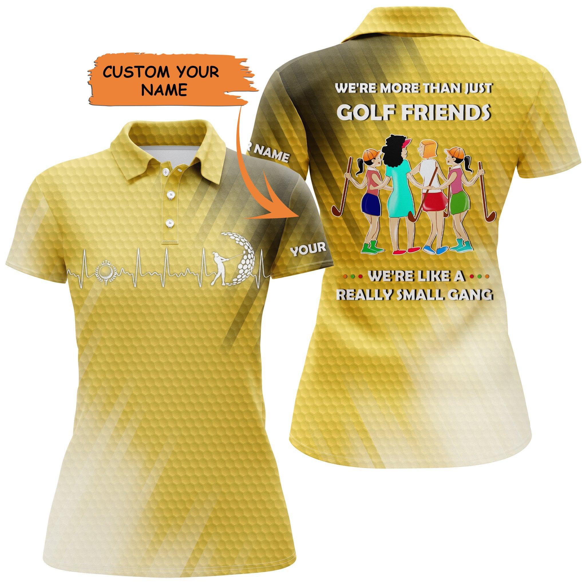 Golf Custom Name Women Polo Shirt, We're More Than Just Golf Friends Multi-color Personalized Women Polo Shirt, Perfect Gift For Golf Lovers, Golfers - Image 4