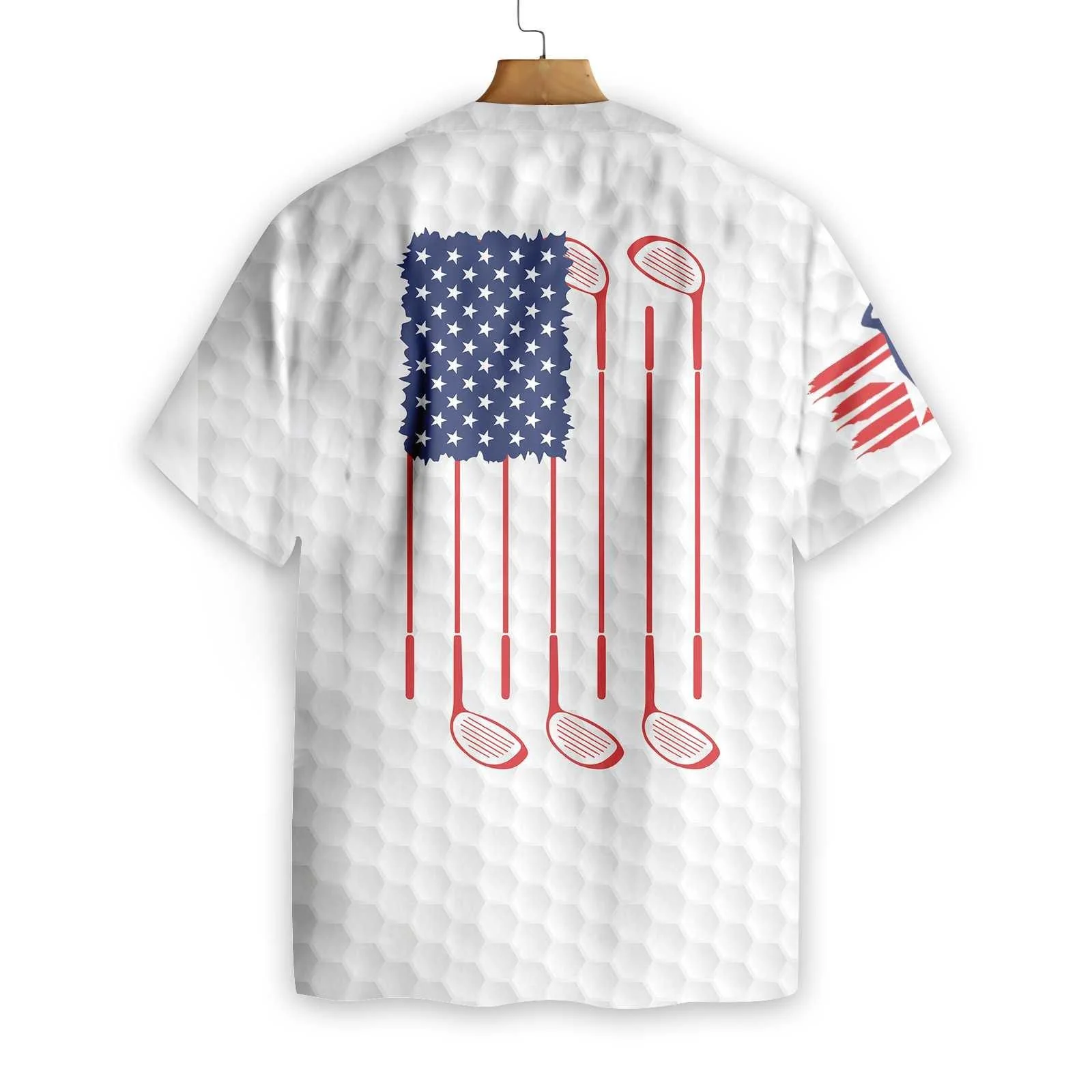 Golf Hawaiian Shirt American Flag, Colorful Summer Aloha Shirt For Men Women, Perfect Gift For Husband, Wife, Friend, Family, Golfers, 4th July - Image 3
