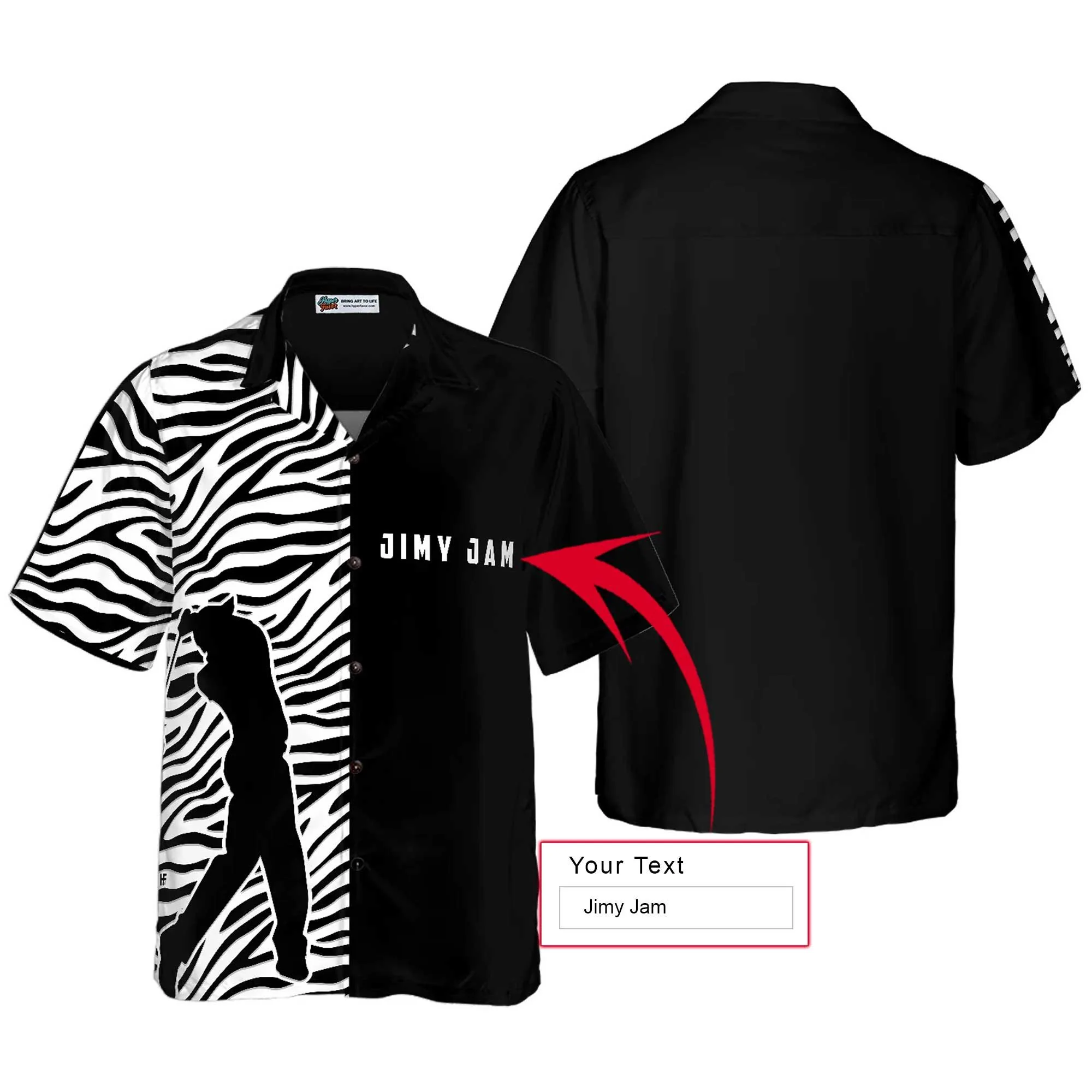 Golf Hawaiian Shirt Custom Name, Zebra Pattern Personalized Colorful Summer Aloha Shirt For Men Women, Gift For Friend, Team, Golf Lover