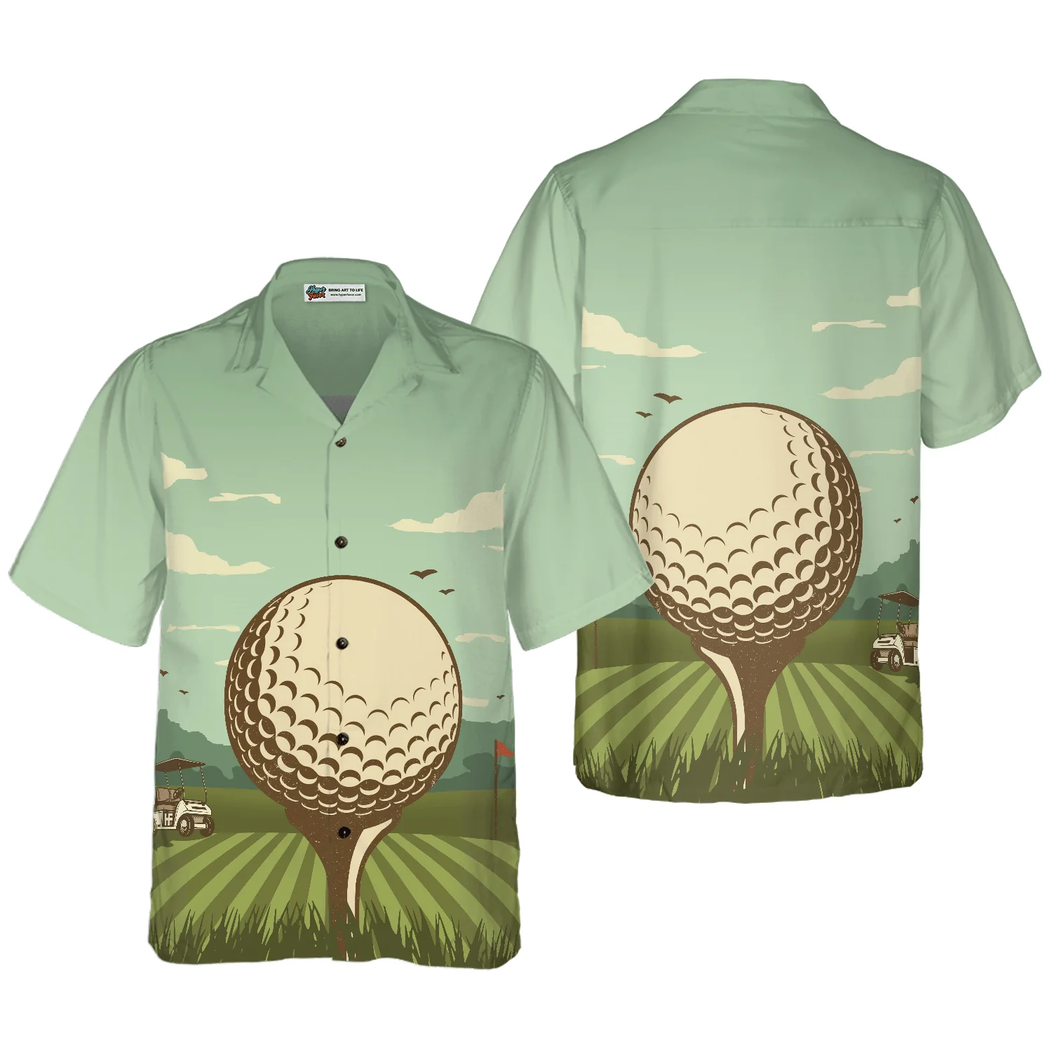 Golf Hawaiian Shirt, Golf In A Beautiful Day Aloha Hawaiian Shirt For Summer, Colorful Funny Hawaiian Shirt For Men Women, Friend, Team, Golf Lovers