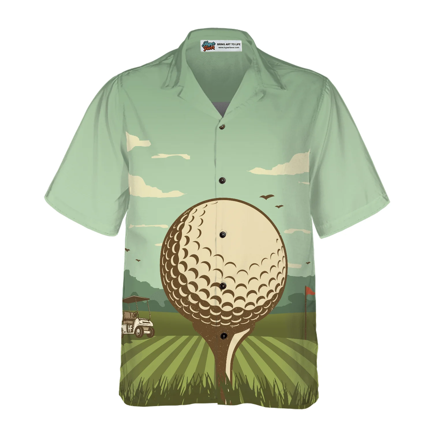 Golf Hawaiian Shirt, Golf In A Beautiful Day Aloha Hawaiian Shirt For Summer, Colorful Funny Hawaiian Shirt For Men Women, Friend, Team, Golf Lovers - Image 3