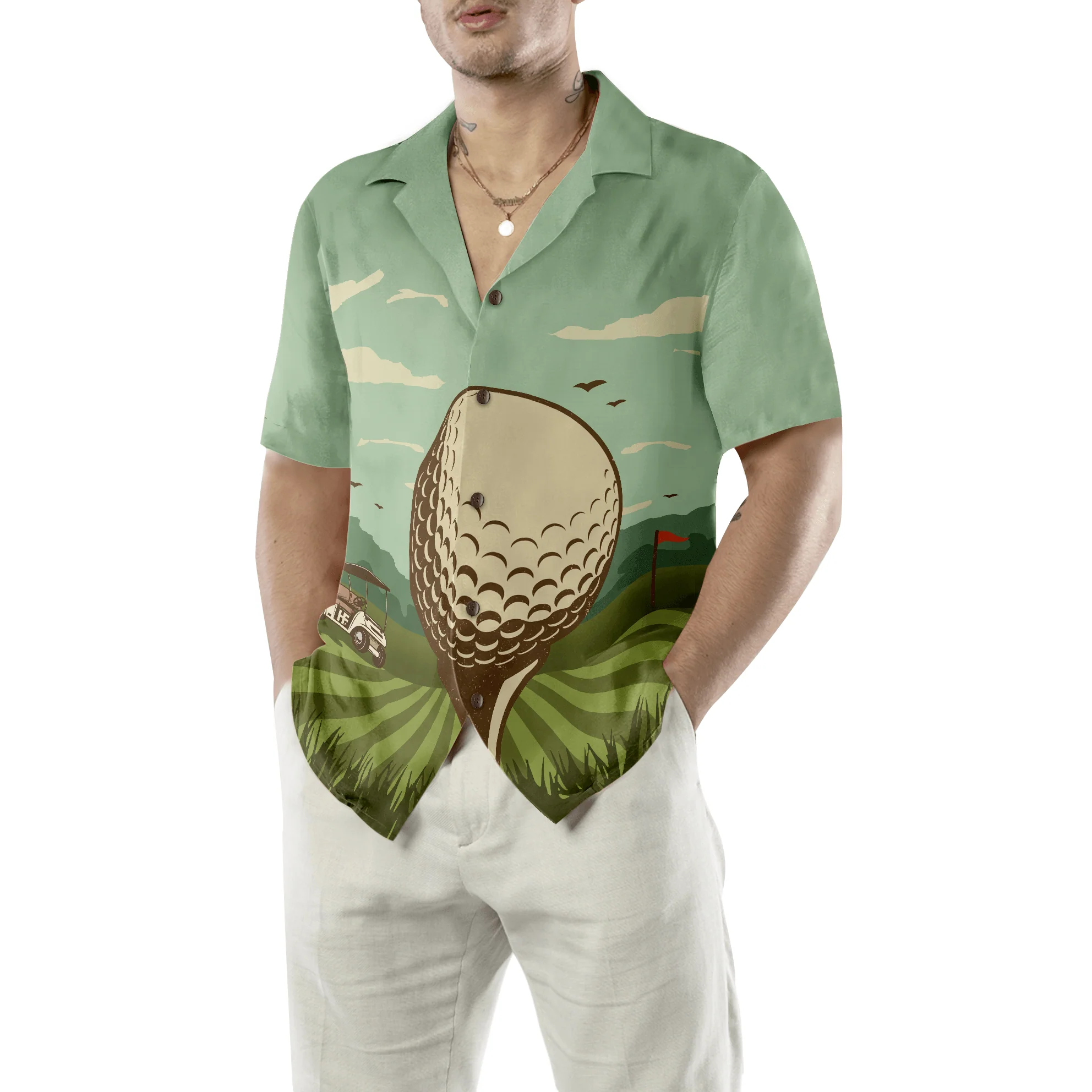 Golf Hawaiian Shirt, Golf In A Beautiful Day Aloha Hawaiian Shirt For Summer, Colorful Funny Hawaiian Shirt For Men Women, Friend, Team, Golf Lovers - Image 4