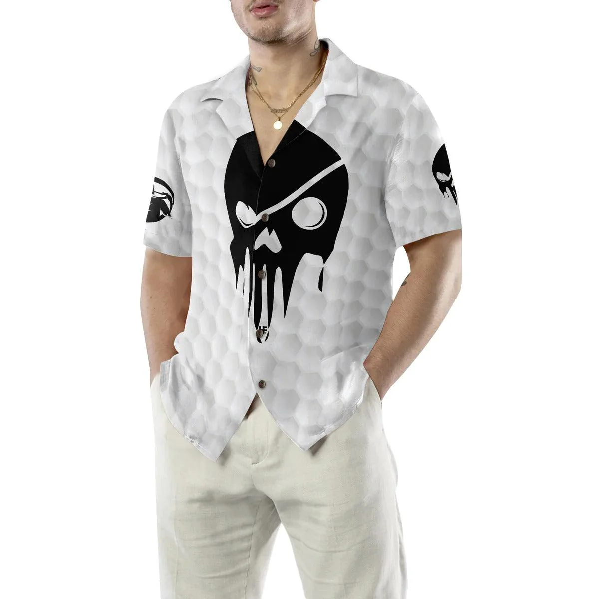 Golf Hawaiian Shirt, Golf Skull Aloha Shirt - Perfect Gift For Men, Women, Husband, Wife, Golf Lover, Friend, Family - Image 5