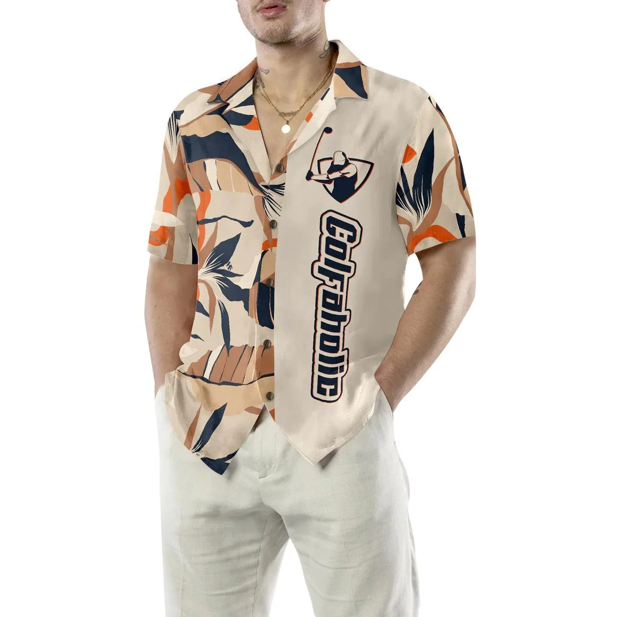 Golf Hawaiian Shirt, Golfaholic Aloha Hawaiian Shirt, Modern Exotic Jungle Golfaholic Aloha Shirt For Summer - Perfect Gift For Men, Women, Golf Lover - Image 5