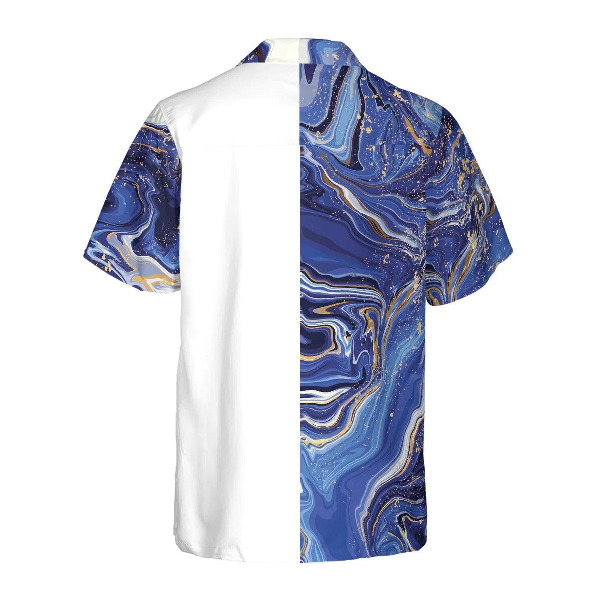 Golf Hawaiian Shirt, Golfaholic And Blue Marble Hawaiian Shirt, Blue Marble Aloha Shirt - Perfect Gift For Men, Women, Golf Lover, Friend, Family - Image 2