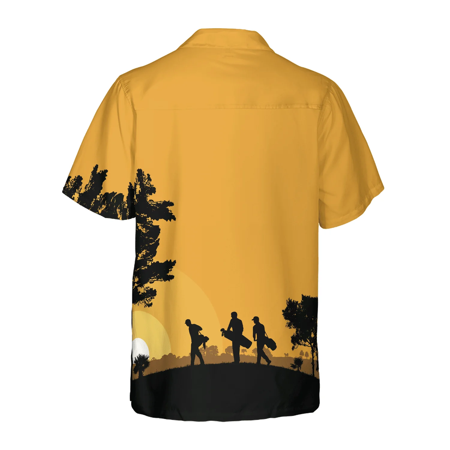Golf Hawaiian Shirt, Golfers At Dusk, Colorful Summer Aloha Hawaiian Shirt For Men Women, Perfect Gift For Family, Husband, Wife, Golf Lovers, Golfers - Image 4
