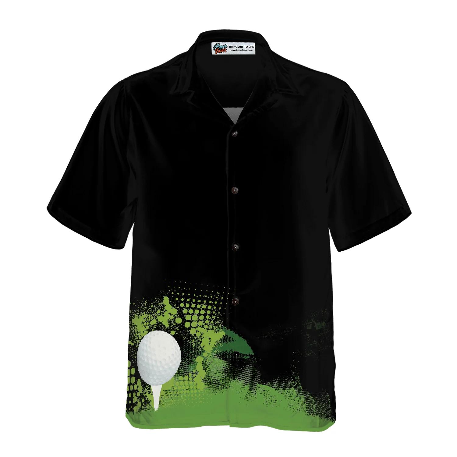 Golf Hawaiian Shirt Grunge Graphic, Colorful Summer Aloha Shirt For Men Women, Gift For Friend, Family, Husband, Wife, Golf Lovers, Golfers - Image 3