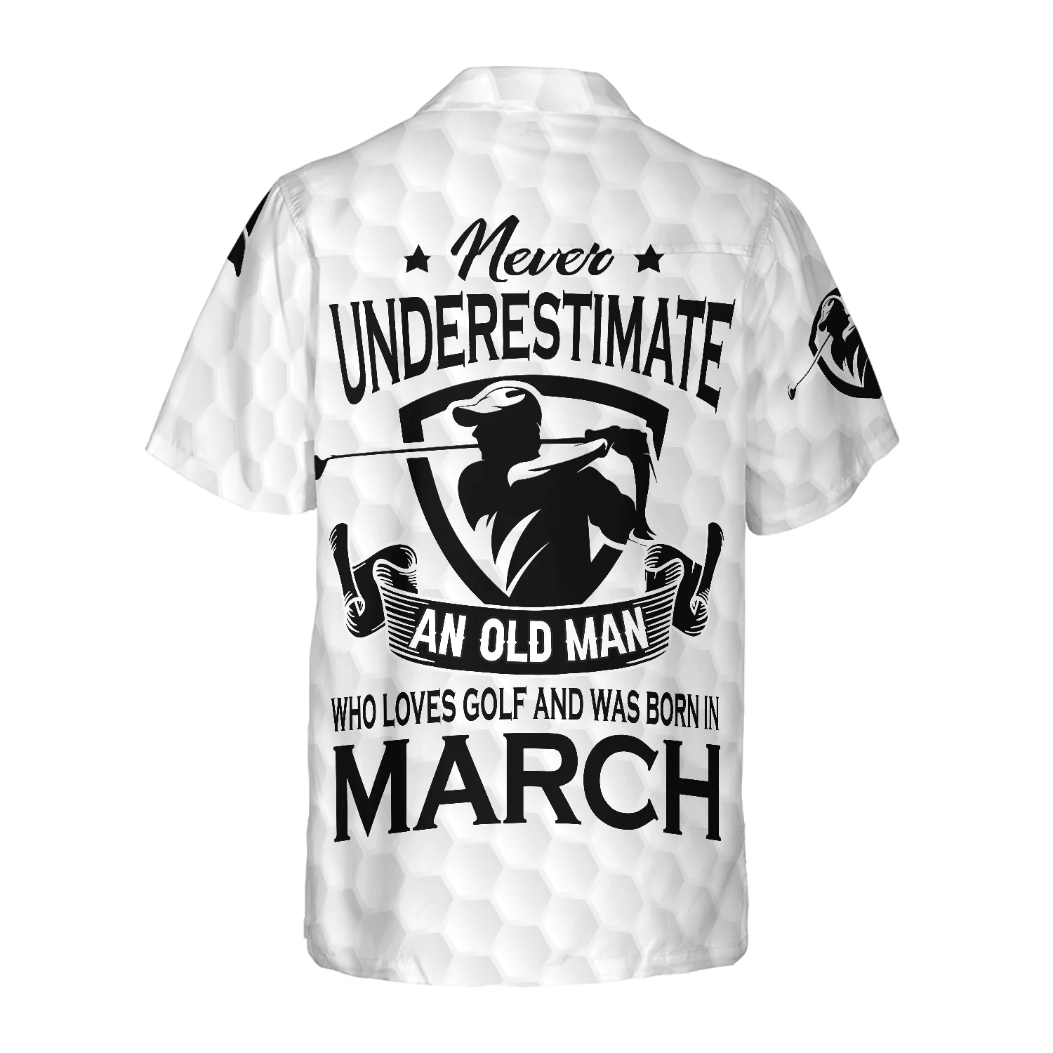 Golf Hawaiian Shirt, Never Underestimate A Golfer Born In March Aloha Hawaiian Shirt For Summer, Colorful Aloha Shirt For Men Women, Friend, Team - Image 2