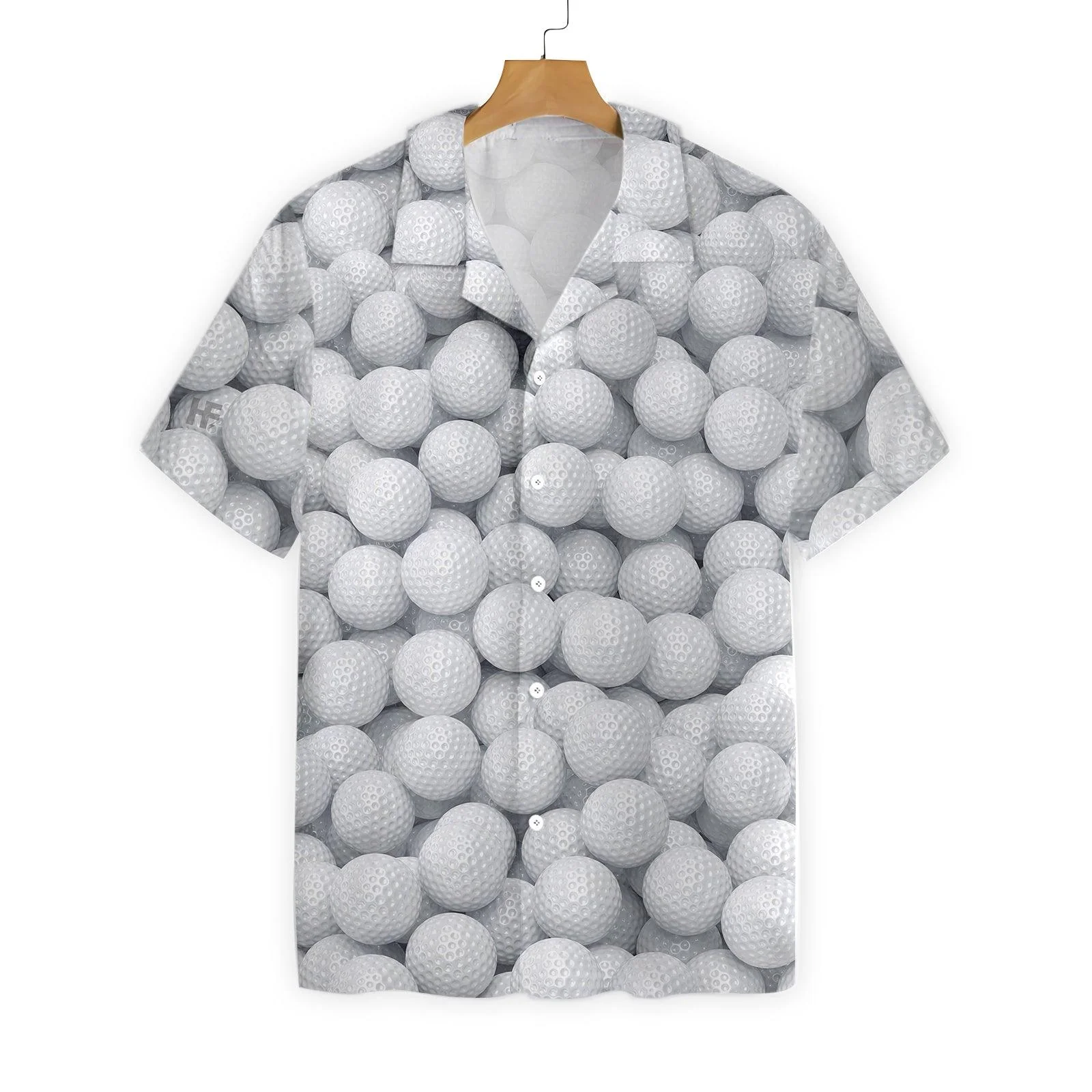 Golf Hawaiian Shirt, Render Golf Balls Pattern Hawaiian Shirt, Colorful Summer Aloha Shirt For Men Women, Gift For Husband, Wife, Family, Golf Lovers - Image 3