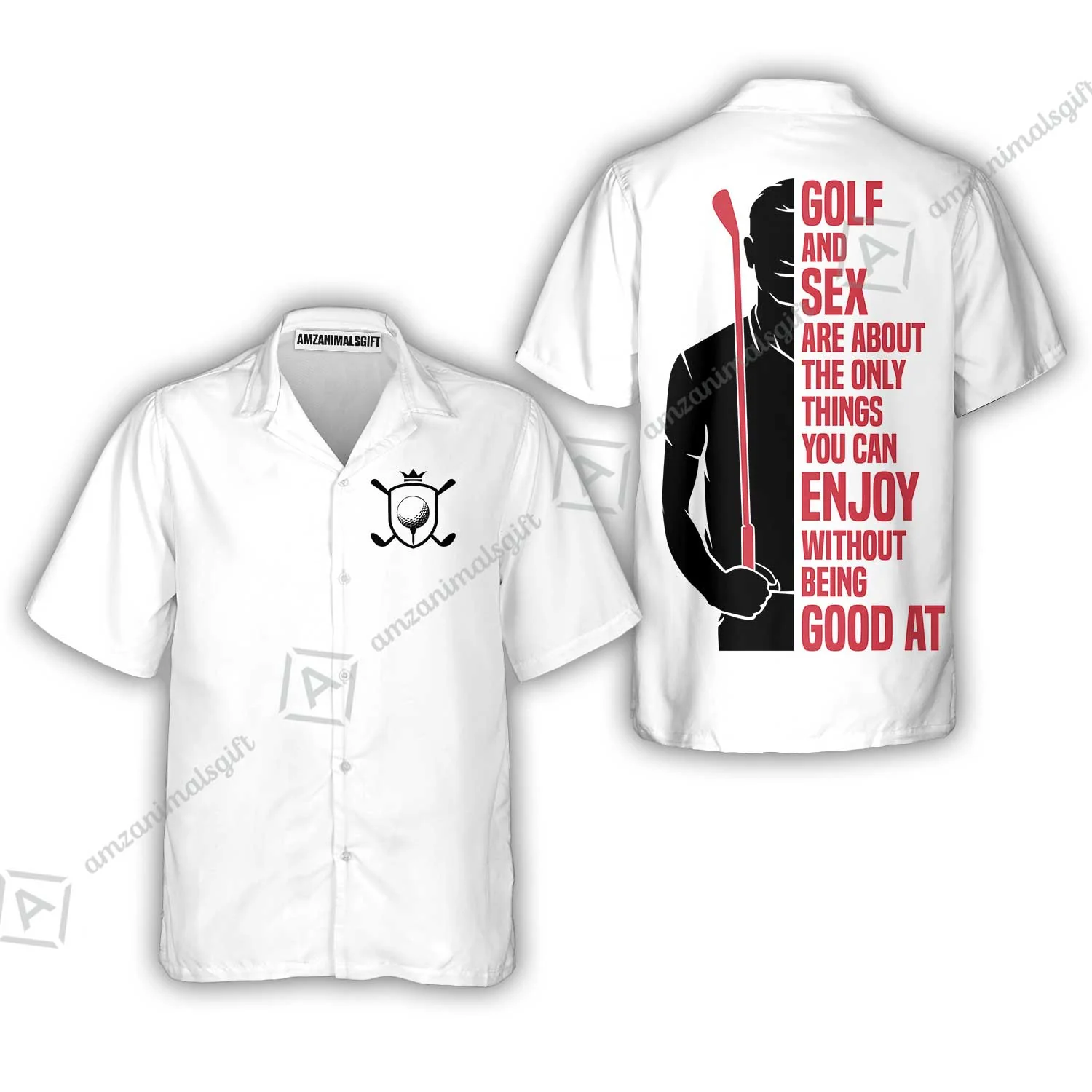 Golf Long Polo Shirt - Golf And Sex Are About The Only Things You Can Enjoy Without Being Good At Polo Shirt,True Golf Long Polo Shirt - Image 5