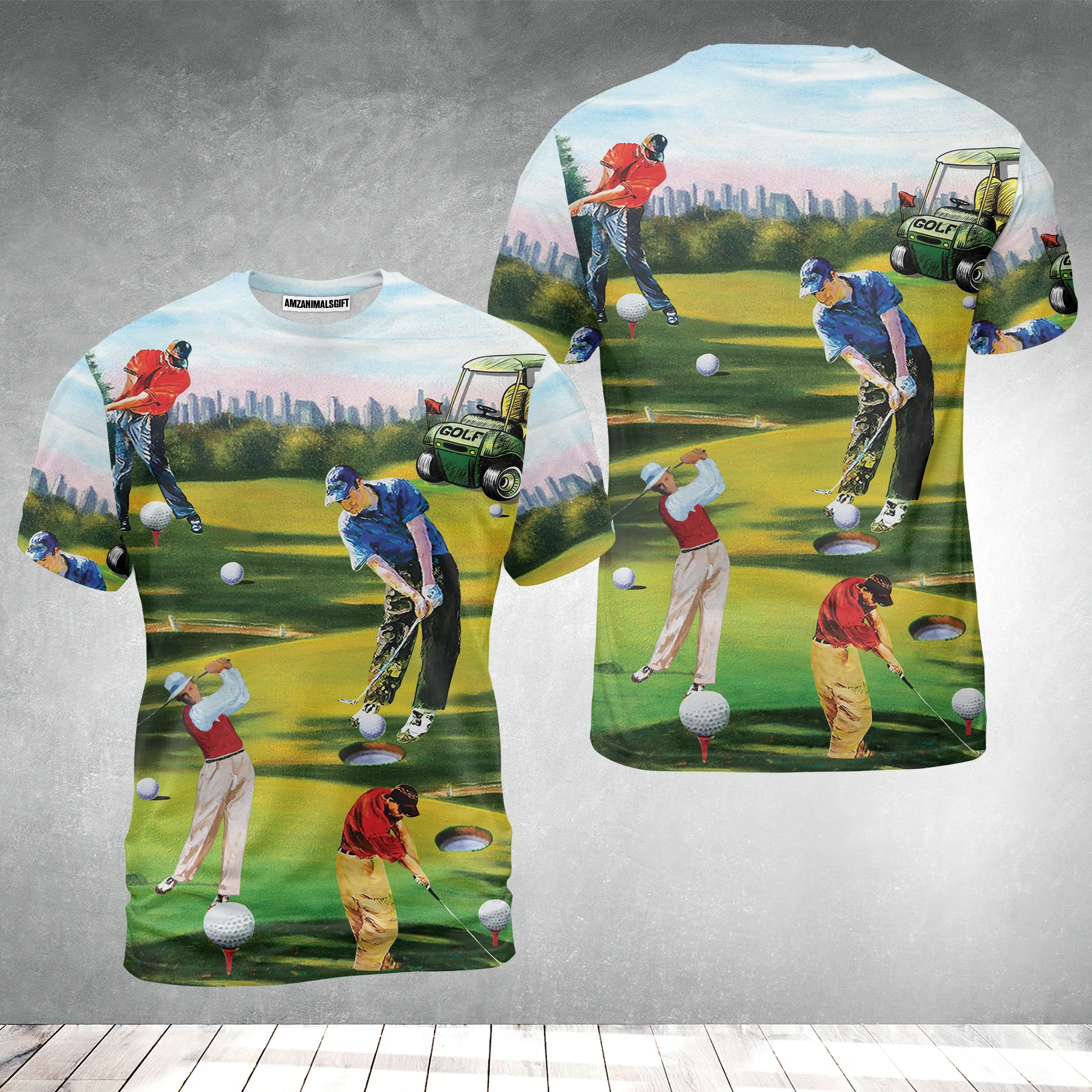 Golf Men Hawaiian Shirt - Golf Men, Golf Cart Hawaiian Shirt - Perfect Gift For Men & Women, Golf Lover - Image 2