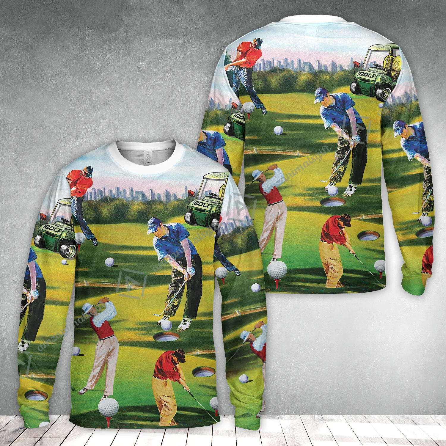 Golf Men Long Polo Shirt - Golf Men, Golf Cart Long Polo Shirt - Perfect Gift For Men & Women, Golf Lover - Image 8