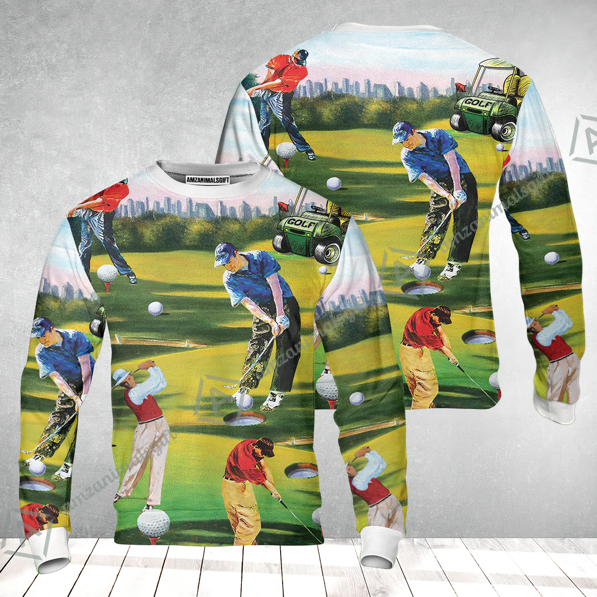 Golf Men Long Polo Shirt - Golf Men, Golf Cart Long Polo Shirt - Perfect Gift For Men & Women, Golf Lover - Image 9
