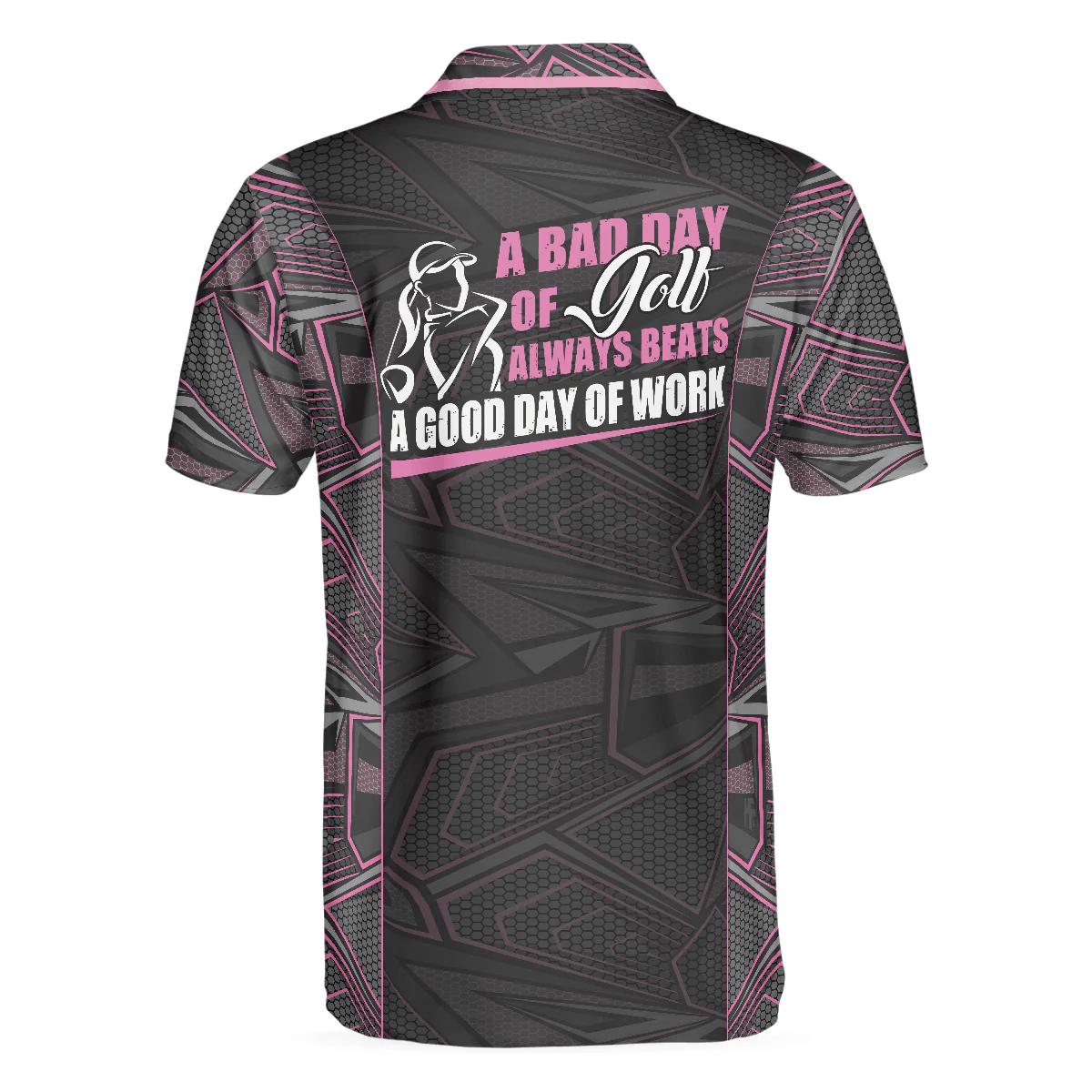 Golf Men Polo Shirt, A Bad Day Of Golf Always Beats A Good Day Of Work Polo Shirt For Men - Gift For Golf Lovers, Golfers - Image 4