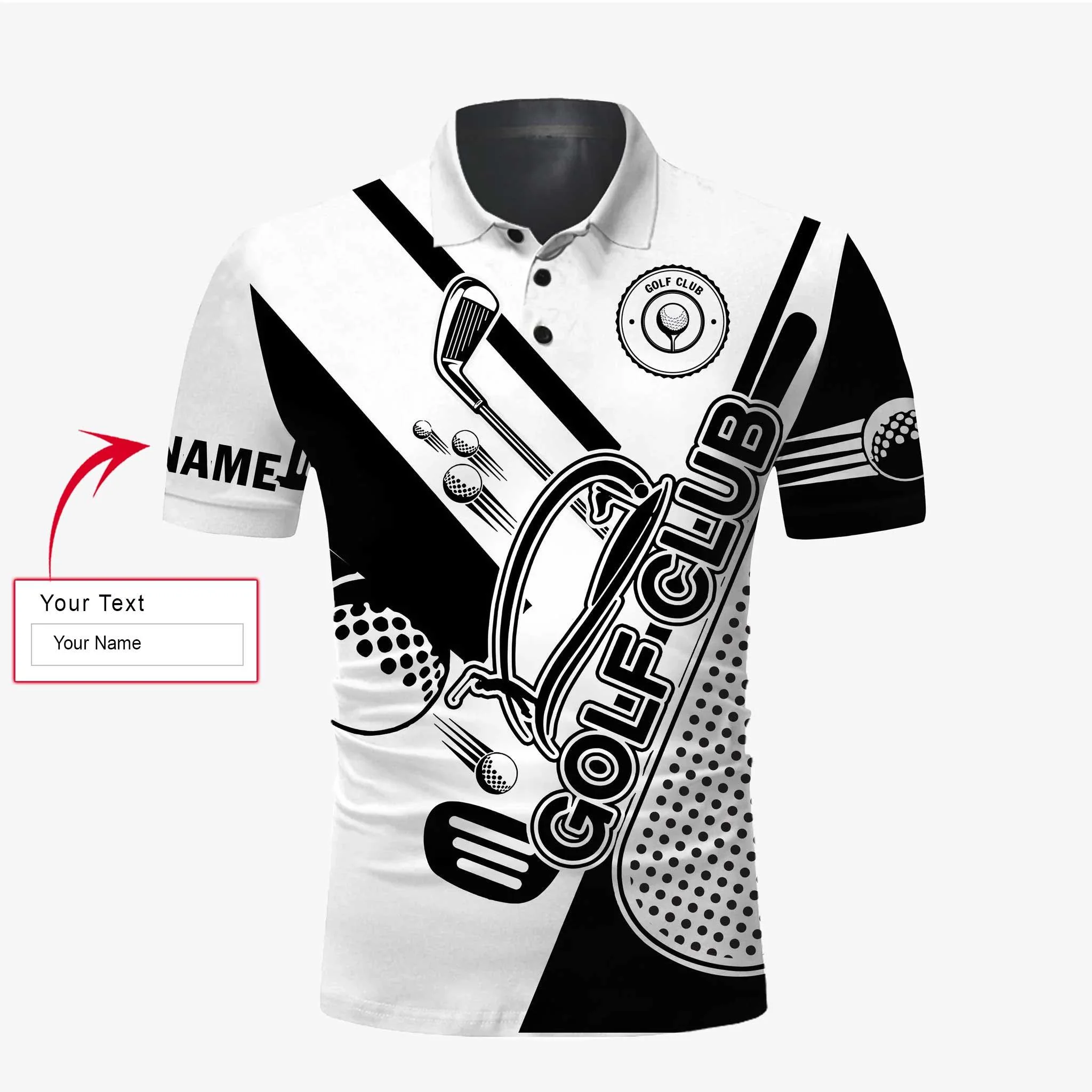 Golf Men Polo Shirt - Custom Name Green Golf Club Apparel Men Polo Shirt - Personalized Gift For Golf Lover, Male, Husband, Team, Best Father's day - Image 2