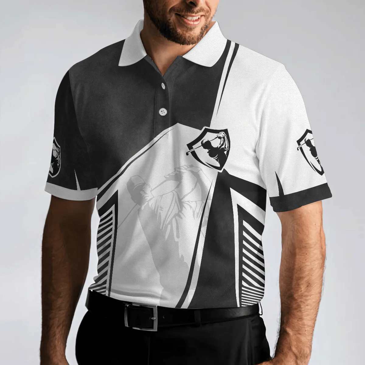 Golf Men Polo Shirt, Golf Saved Me From Being A Pornstar Polo Shirt, Funny Golf Shirt For Men - Gift For Golfers, Golf Lovers - Image 4