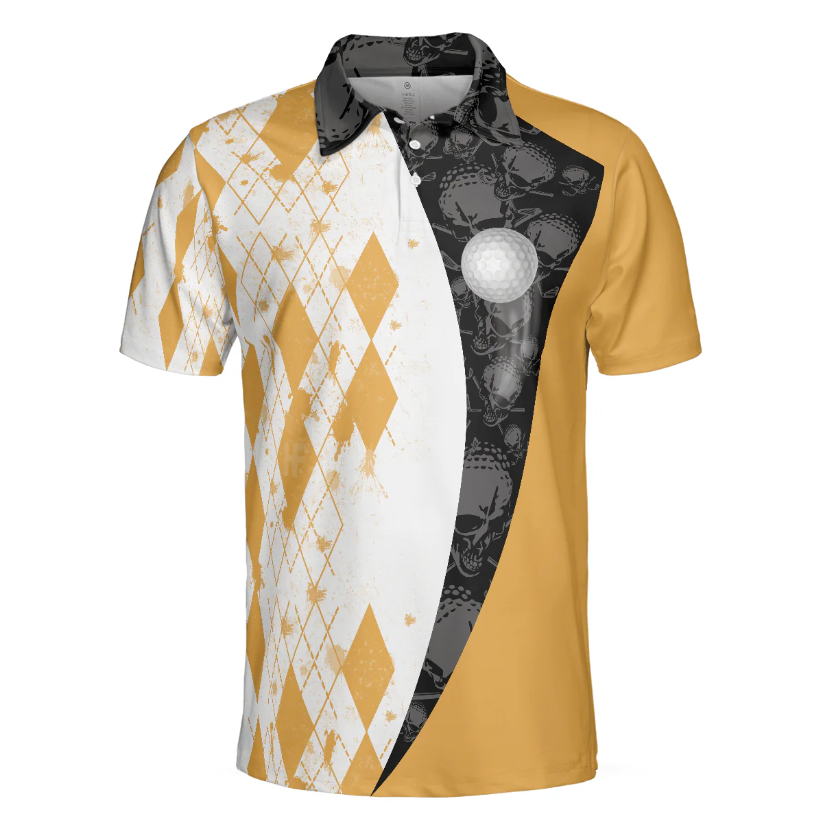 Golf Men Polo Shirt, Weekend Forecast Beer With Skeleton Men Golf Polo Shirt - Perfect Gift For Men, Golfers - Image 3