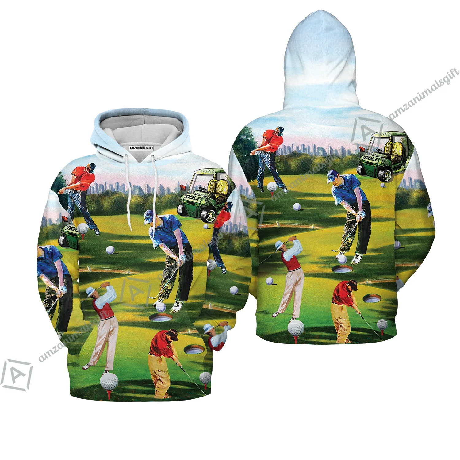 Golf Men T-Shirt - Golf Men, Golf Cart T-Shirt - Perfect Gift For Men & Women, Golf Lover - Image 10