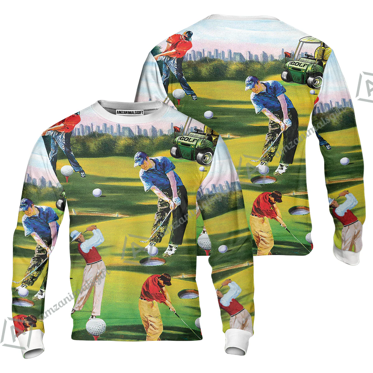 Golf Men T-Shirt - Golf Men, Golf Cart T-Shirt - Perfect Gift For Men & Women, Golf Lover - Image 6