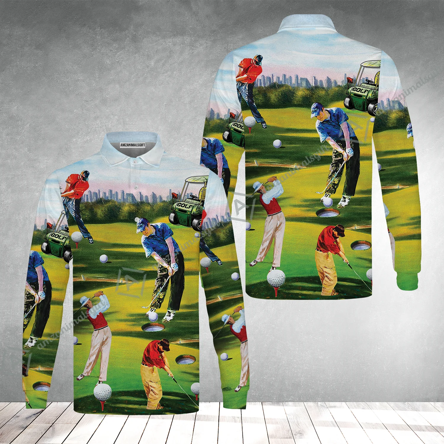 Golf Men T-Shirt - Golf Men, Golf Cart T-Shirt - Perfect Gift For Men & Women, Golf Lover - Image 7