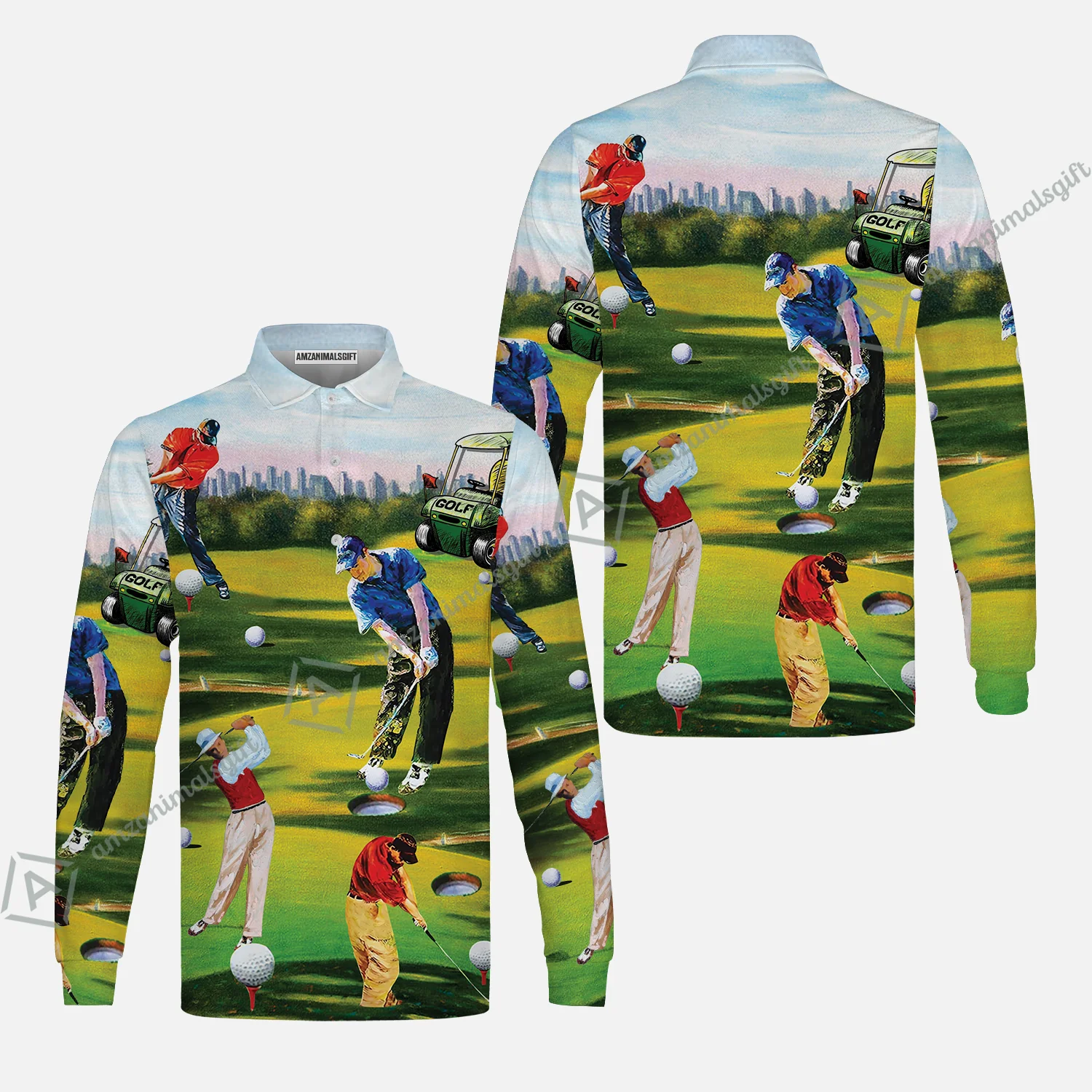 Golf Men T-Shirt - Golf Men, Golf Cart T-Shirt - Perfect Gift For Men & Women, Golf Lover - Image 8
