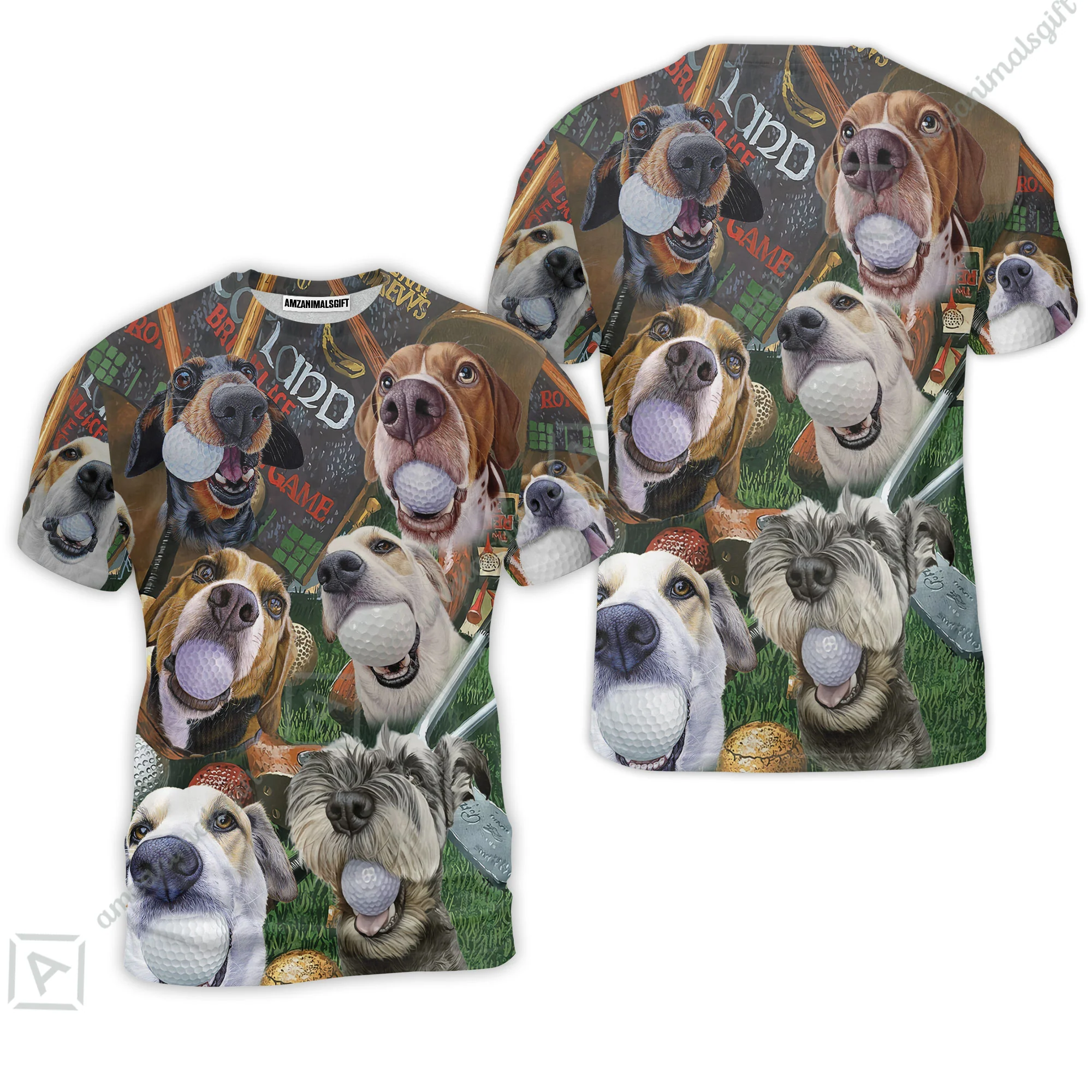 Golf Women Polo Shirt - Golf Beach Sports, Cute Dogs Beach Women Polo Shirt - Perfect Gift For Golfer, Dog Lovers - Image 6