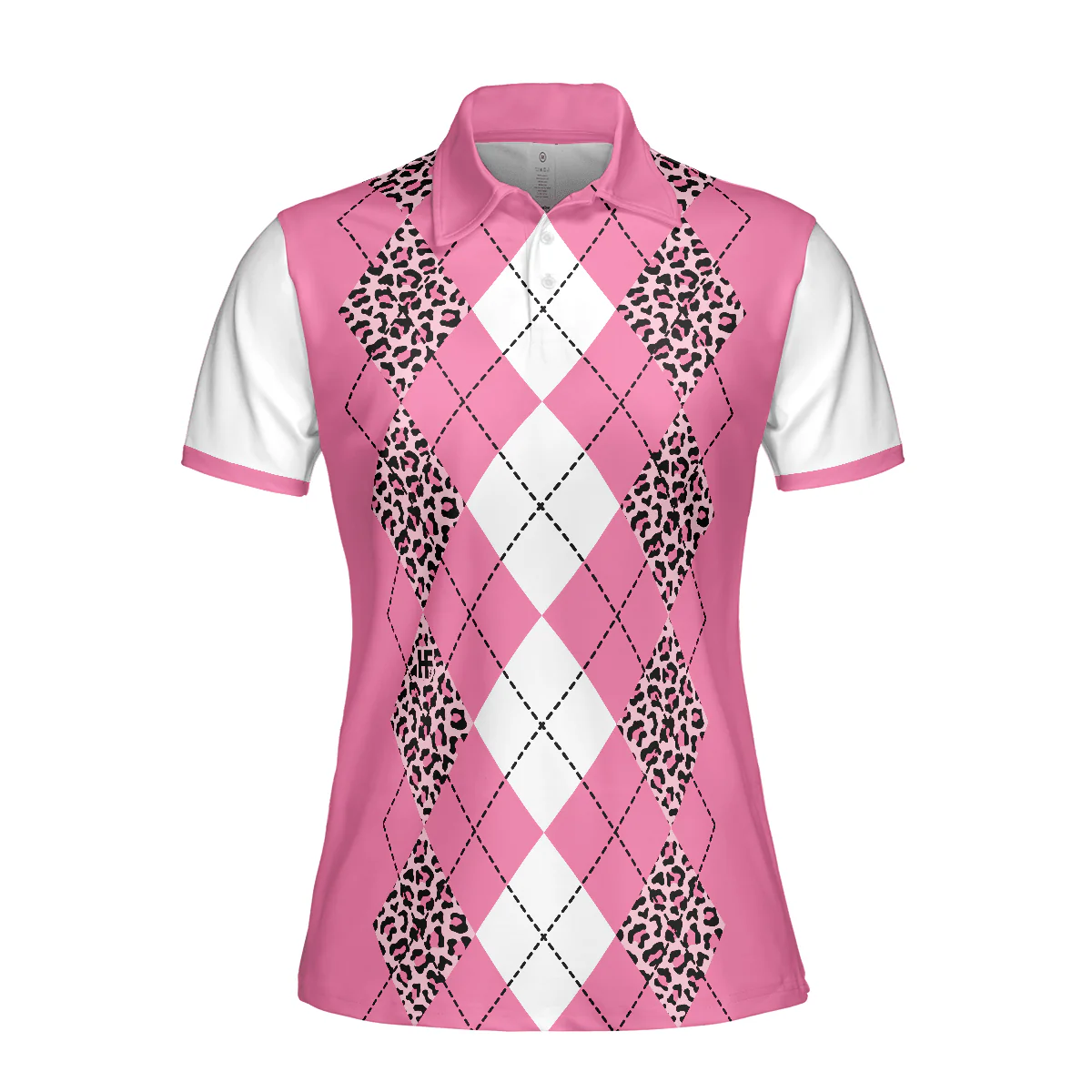 Golf Women Polo Shirt, Are You Staring At My Putt Again Golf, White And Pink Argyle Pattern Women Polo Shirts, Gift For Golfers, Ladies - Image 4