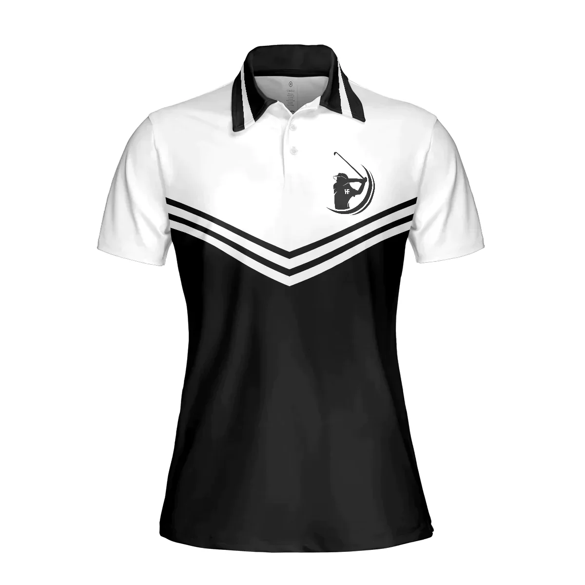 Golf Women Polo Shirt, Black And White Golf Polo Shirt, I Play Like A Girl Try To Keep Up Polo Shirt For Ladies, Gift For Golfers, Golf Lovers - Image 4