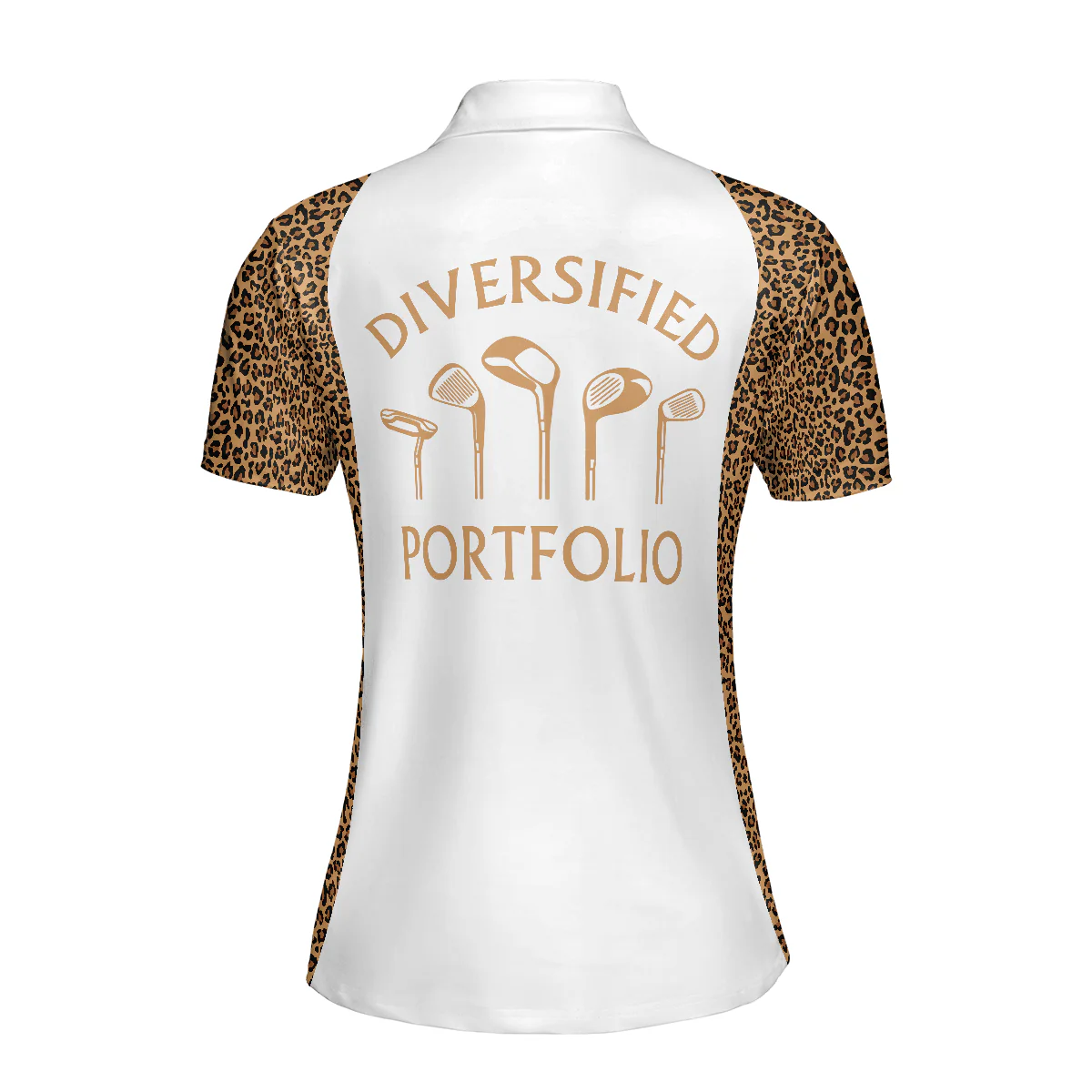 Golf Women Polo Shirt, Diversified Portfolio Golf Clubs Women Polo Shirts, Cool Golf Gift For Female Golfers, Ladies, Golf Lovers - Image 3