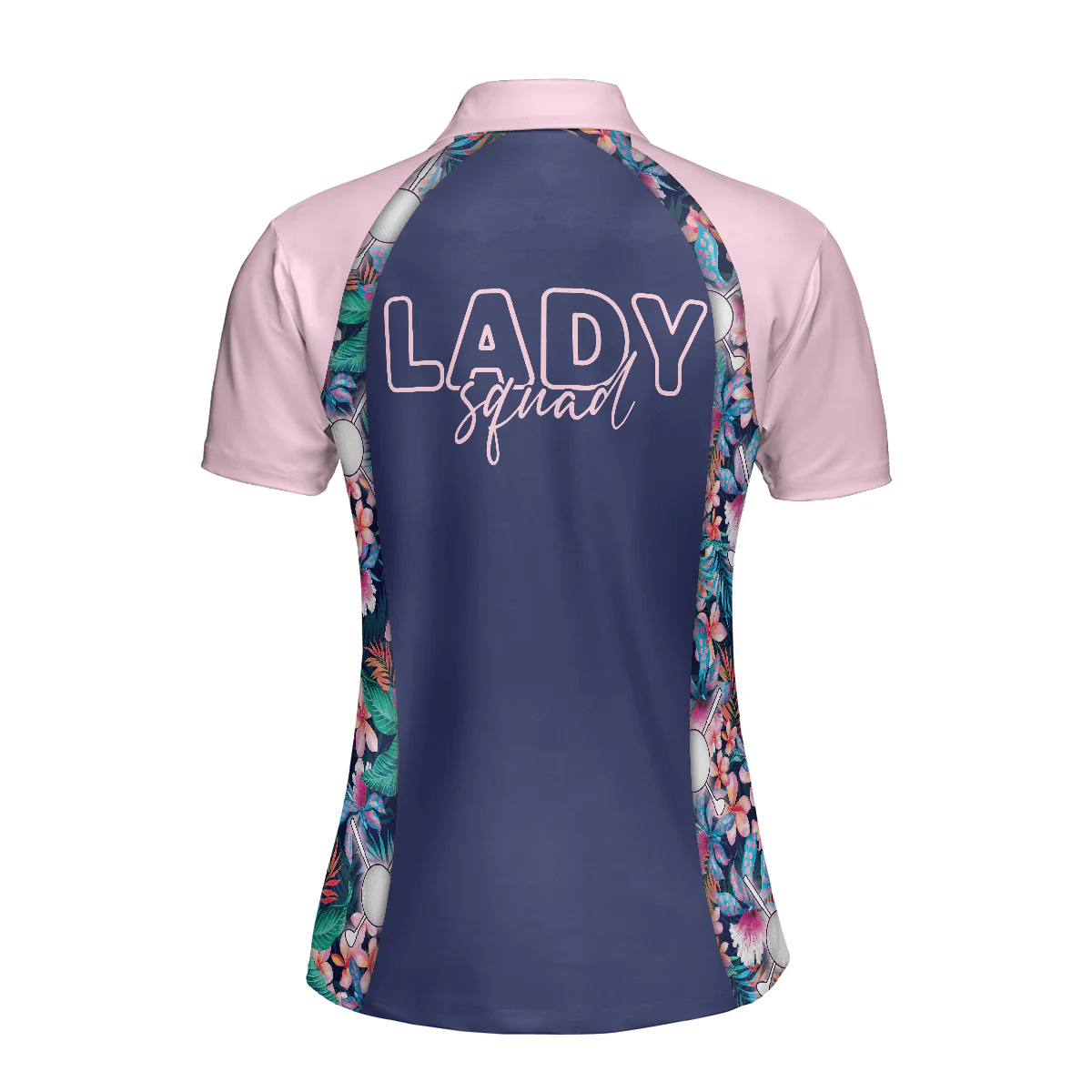 Golf Women Polo Shirt, Flowers Tropical Dream And Golf Women Polo Shirts, Golfing Gift For Female Golfers, Ladies, Golf Lovers - Image 3