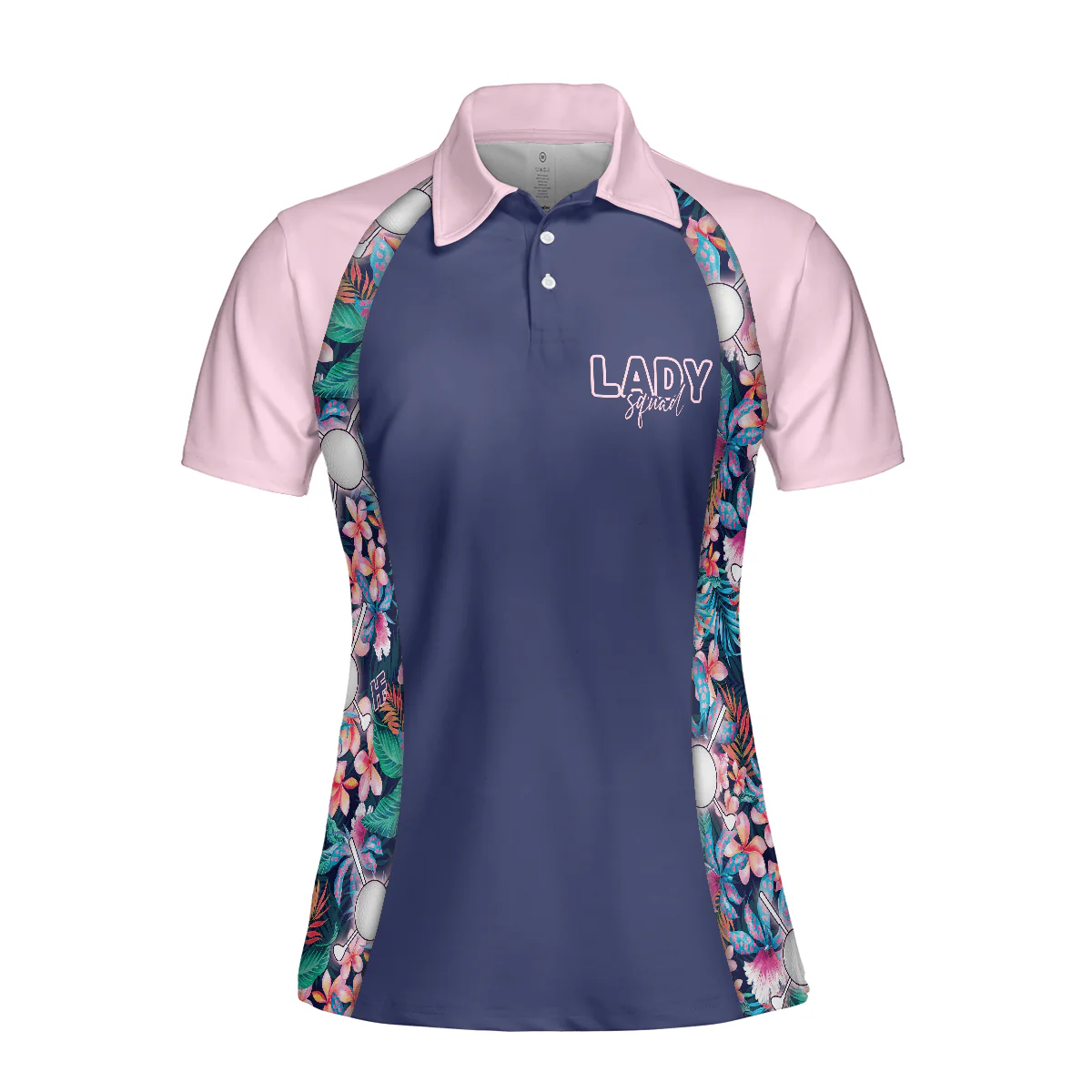 Golf Women Polo Shirt, Flowers Tropical Dream And Golf Women Polo Shirts, Golfing Gift For Female Golfers, Ladies, Golf Lovers - Image 4